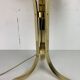 Large ( 65 cm ) midcentury brass space age mushroom table lamp, 1960s