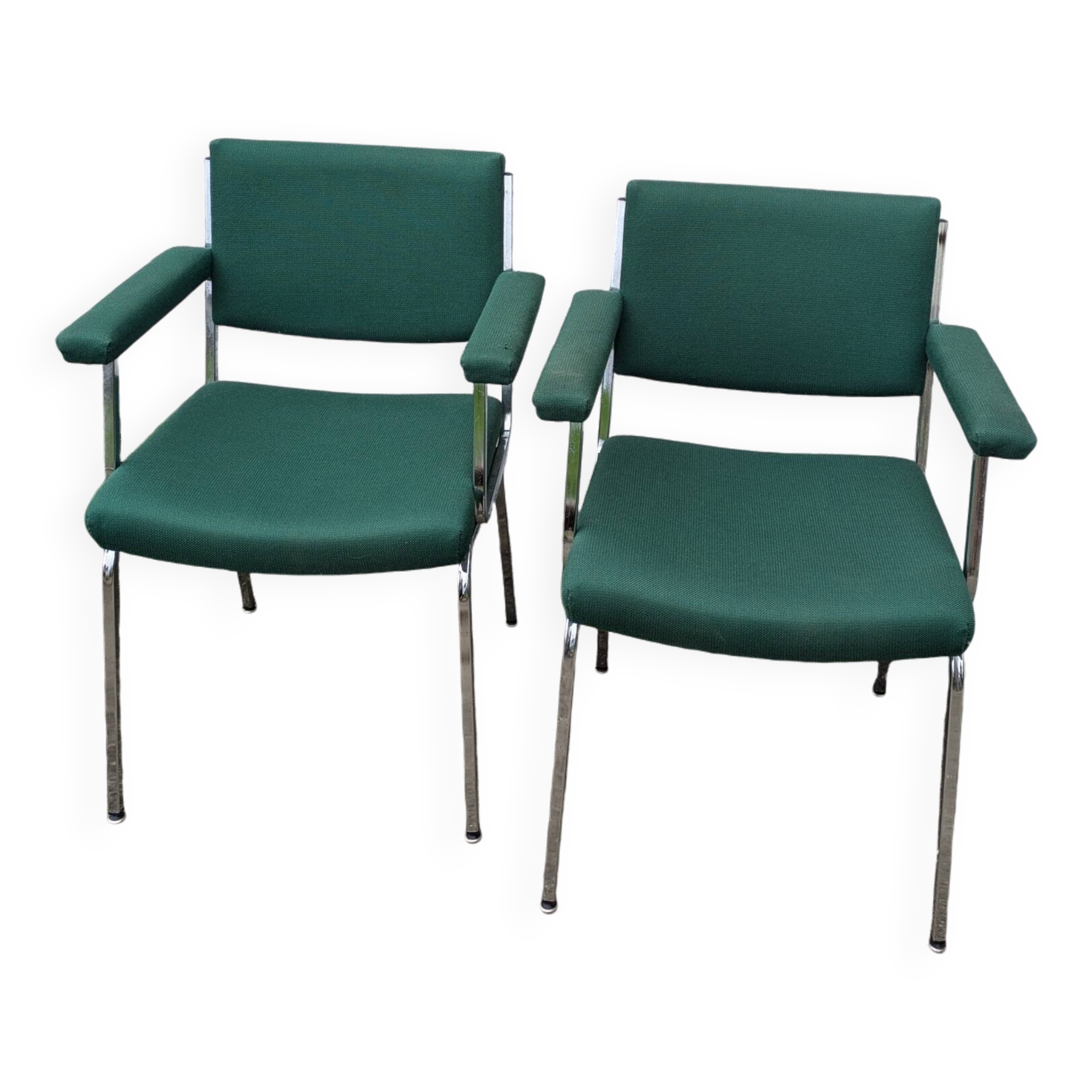 Pair of designer armchairs