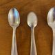 6 vintage silver plated small spoons from the 1960s