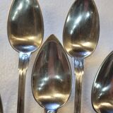 Silver metal housewife 6 spoons, 6 forks
