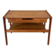 60s 70s teak side table with drawer Arne Wahl Iversen Denmark