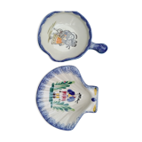 Coupelles en faïence bretonne