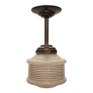Lampe suspendue art Déco