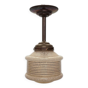 Lampe suspendue Art Déco française, années 1930
