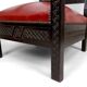 Pair of Colonial Art Deco Carved Wood Armchairs, Algeria, 1930