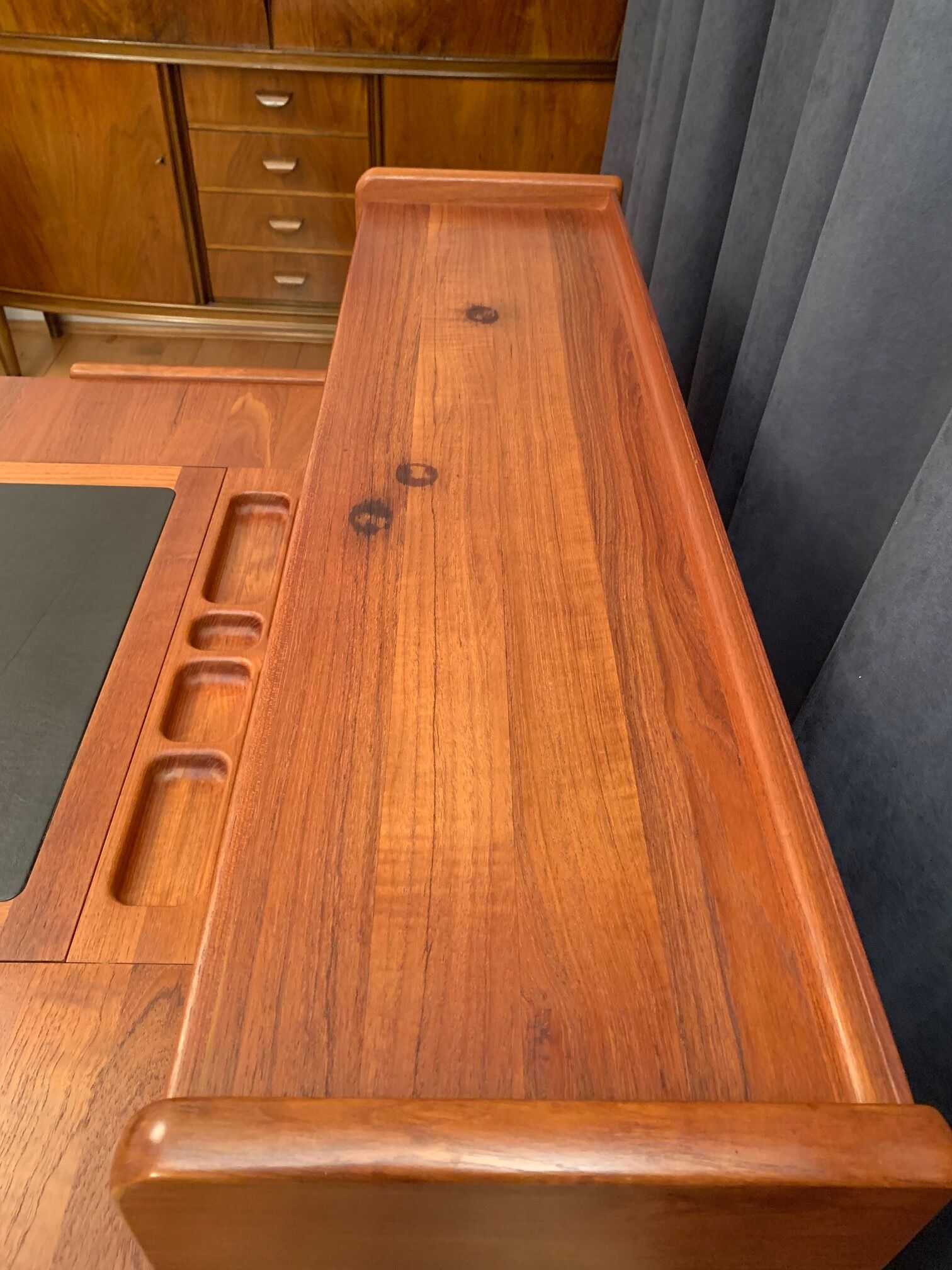 Designer desk by John Mortensen, Dyrlund, Denmark, 1970s