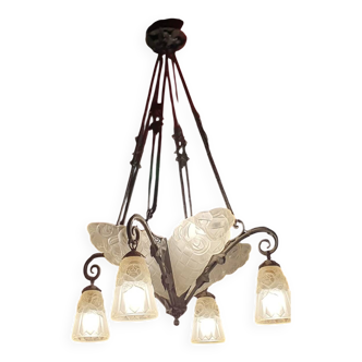 Degue art deco chandelier