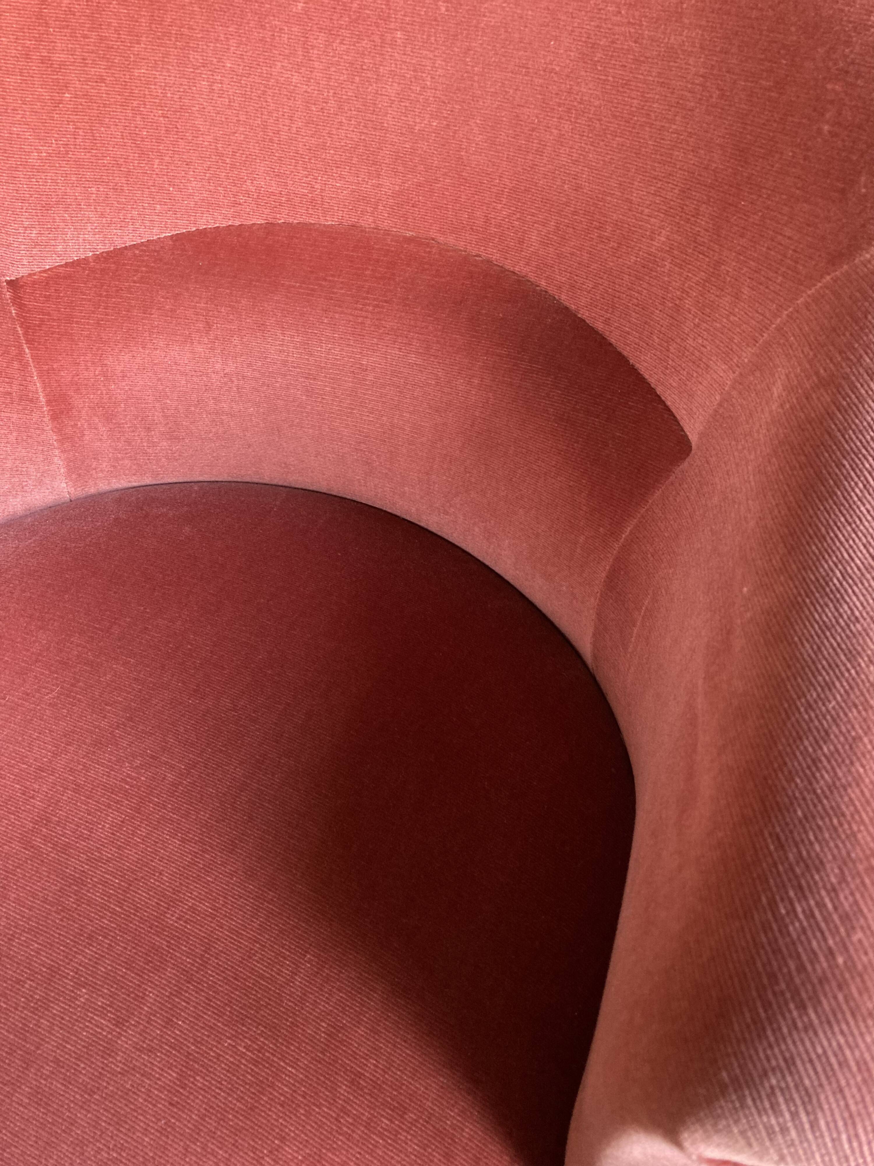 Velvet toad armchair