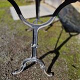 Antique bistro table with marble top