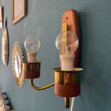 Danish teak wall lamp