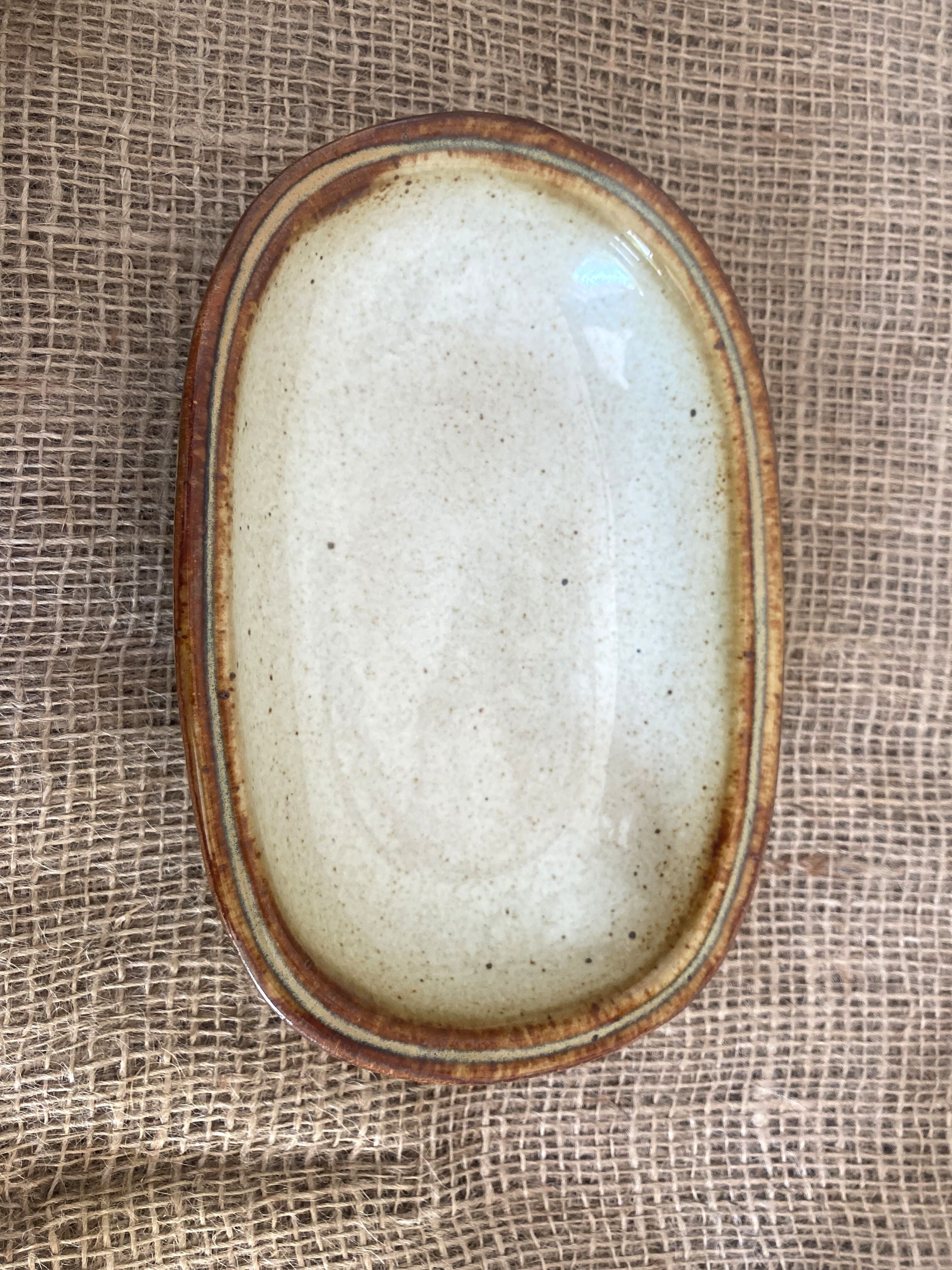 Lot de 3 plats vintage en grès émaillés Jean Austruy