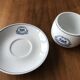 Coffee cup and saucer of the Compagnie Internationale des Wagons-Lits
