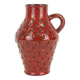 Italian mid century vase fratelli fanciullacci strawberry sgraffito decor 1960s 1970s