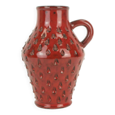 Vase italien du milieu du siècle fratelli fanciullacci décor sgraffito fraise années 1960 1970