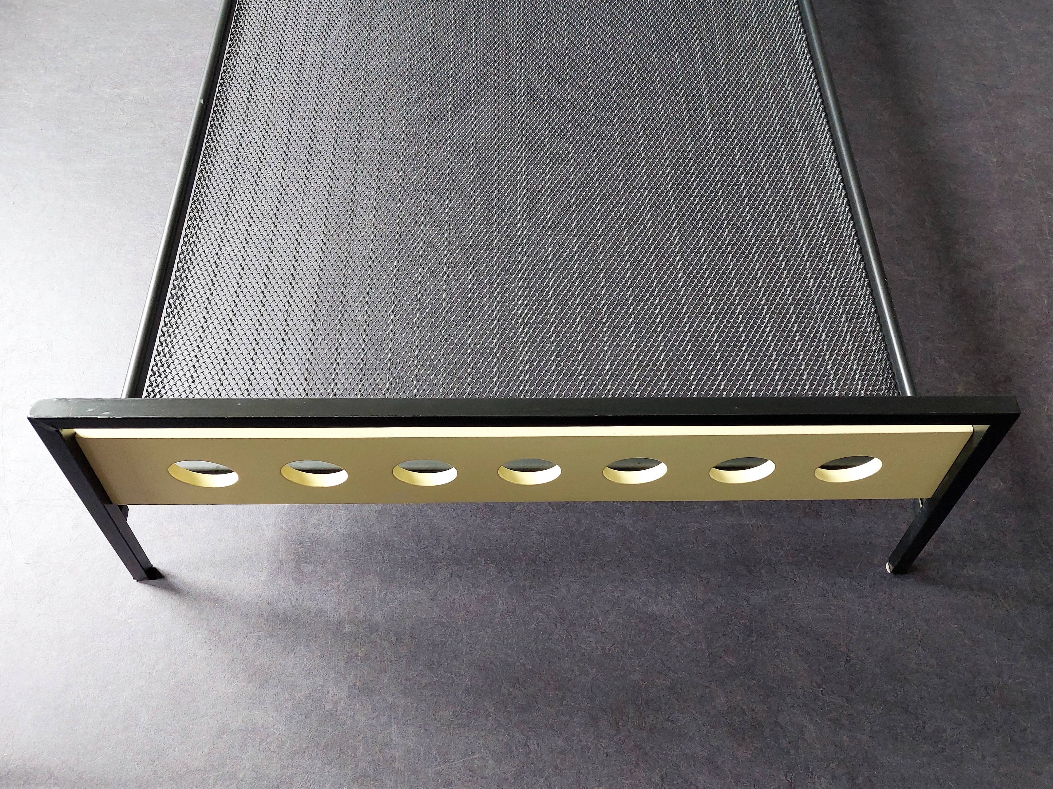 Room 56 wood and metal bed by Rob Parry and Emile Truijen for DICO, 1950