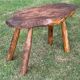 Table basse moderniste brutalist forme-libre reconstruction 1950