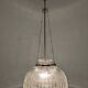 XL dome suspension in blown glass, Italy circa 1960
