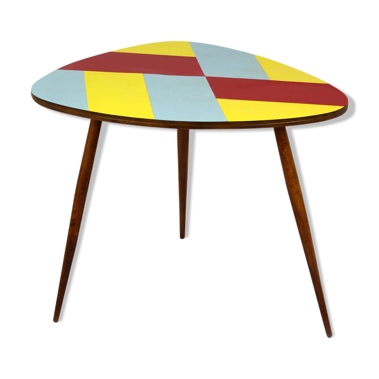Czech Multicolored Formica Coffee Table, 1960 s
