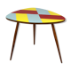 Czech Multicolored Formica Coffee Table, 1960 s