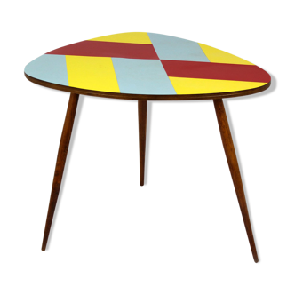 Czech Multicolored Formica Coffee Table, 1960 s