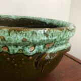 Glazed ceramic salad bowl