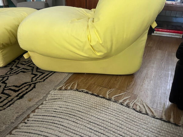 Chauffeuse et pouf Patate Airborne 70’s