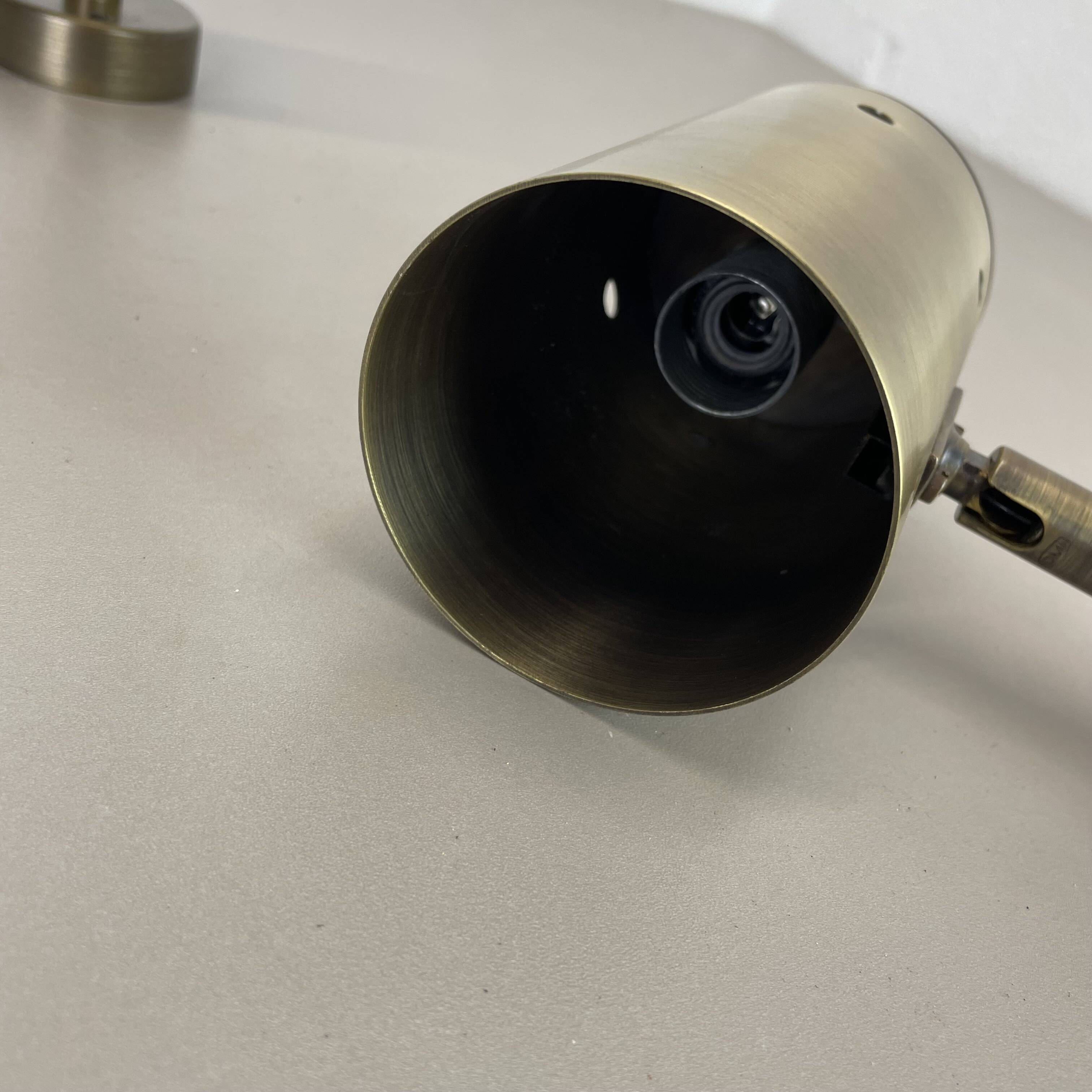 set of 2 minimalist Brass hole pattern "downlight" wall Light Spots, Italy