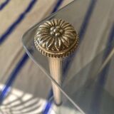 Ancienne sellette en verre et laiton