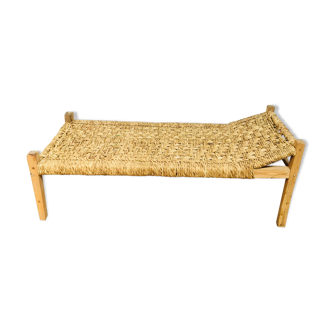 Wicker lounger or extra bed