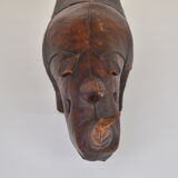 Decorative leather ‘Rhino’ designed by Dimitri Omersa, England, 1960’s.