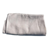 Monogrammed damask ivory tablecloth 160x145