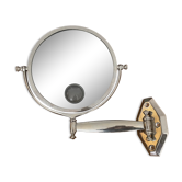 Miroir orientable éclairant vintage, Brot, France art deco
