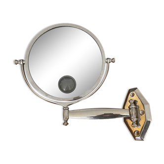 Vintage illuminating adjustable mirror, Brot, France art deco