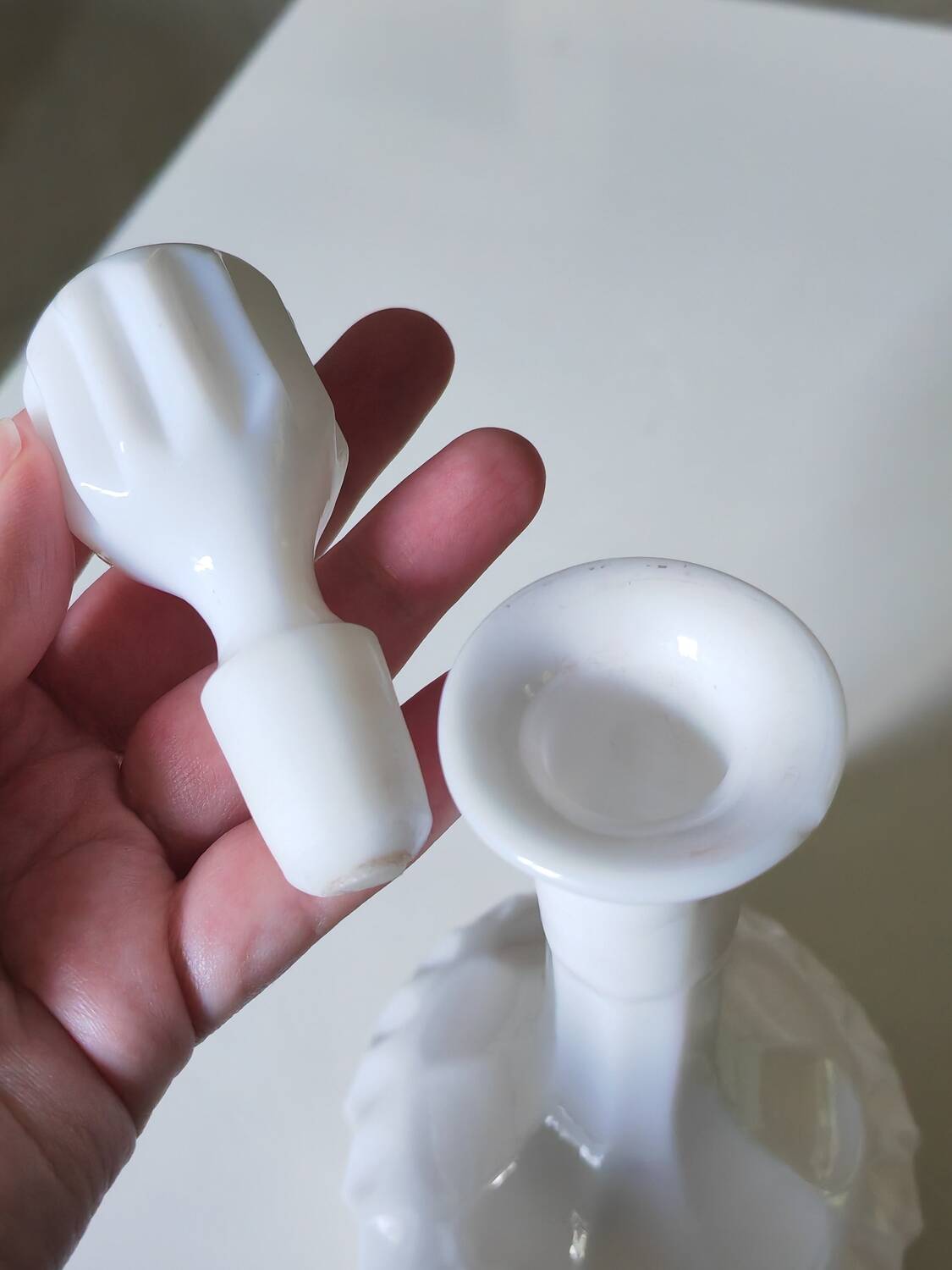 Opaline carafe