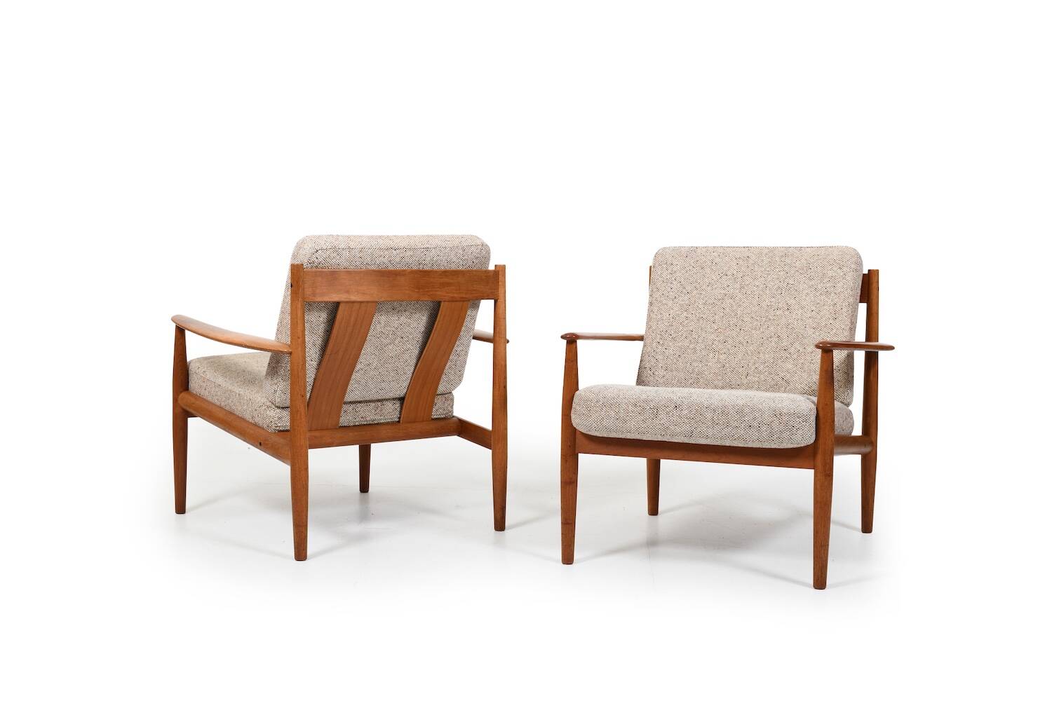 Pair of Easychairs, Model 118 by Grete Jalk 1962