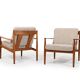 Pair of Easychairs, Model 118 by Grete Jalk 1962