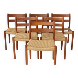 Lot 6 chaises salle - niels