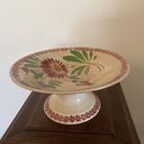 Grigny Terracotta Flowered Compote Dish