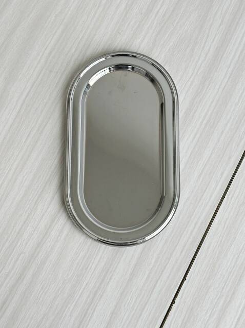 Small vintage tray in lightweight metal