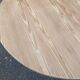 Scandinavian round extendable dining table Baumann stripped teak 1960