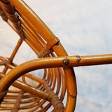 Rattan wicker magazine door from the 70s