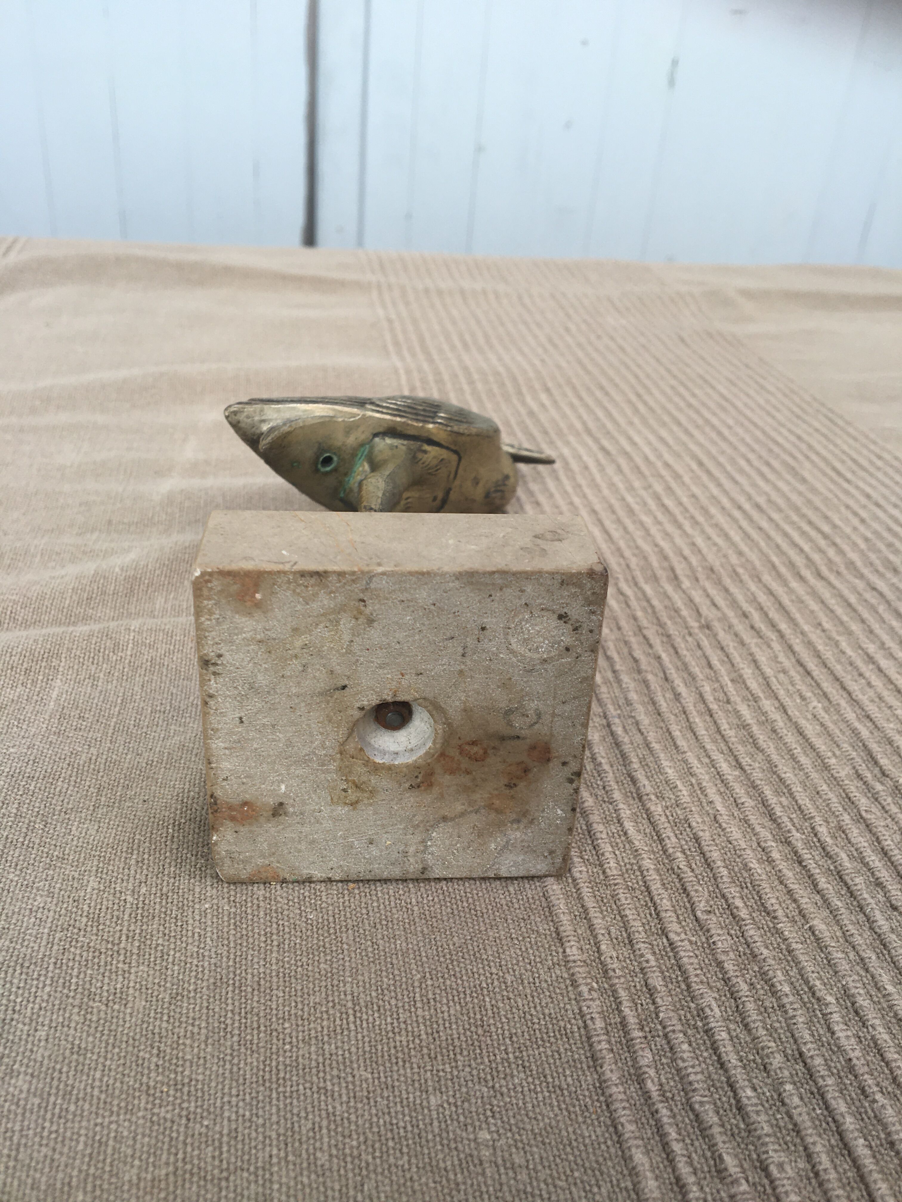 Heron brass statuette