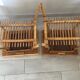 Pair of vintage rattan bedside tables 60 years