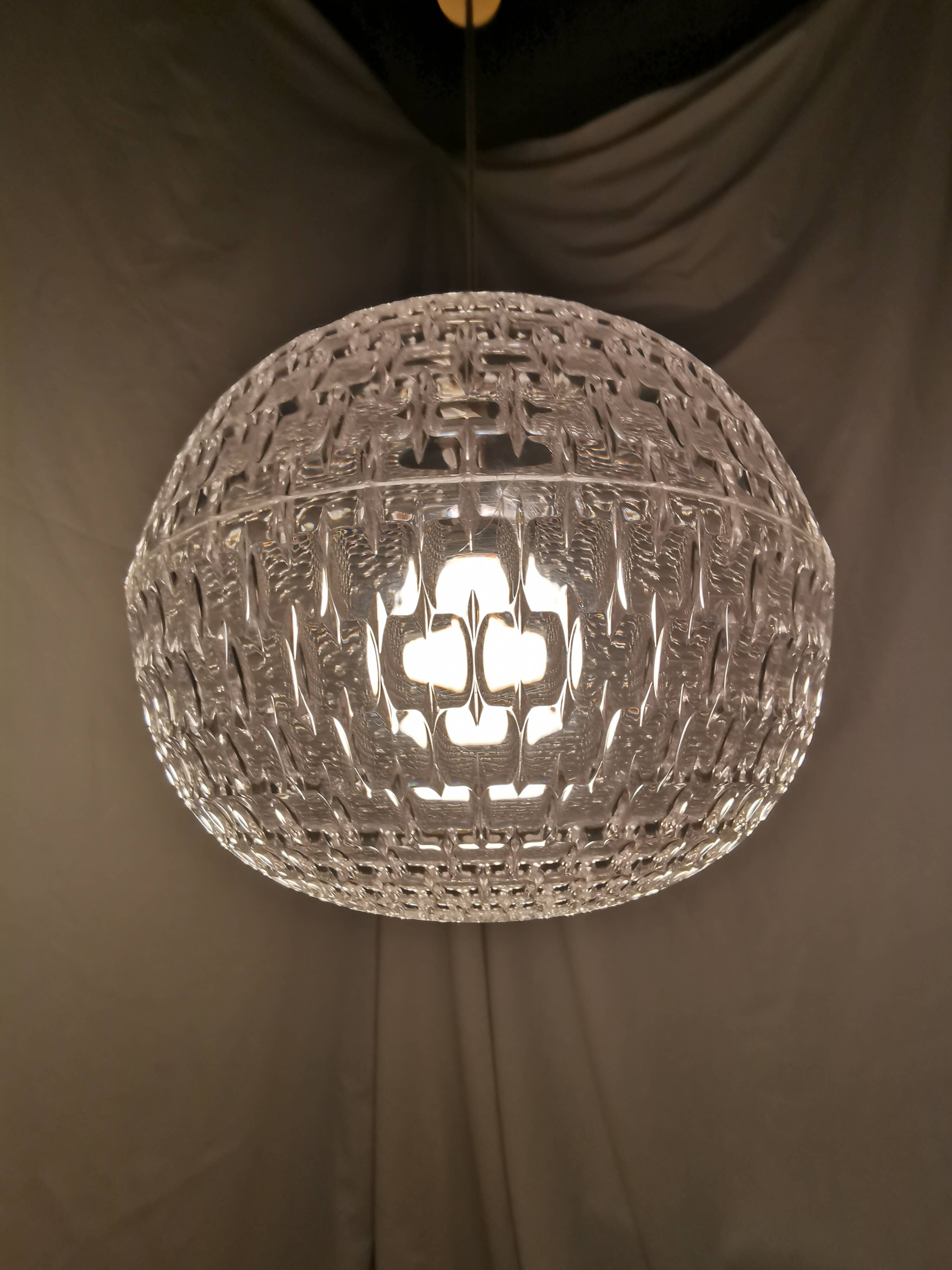 Aloys Gangkofner pendant light for Erco, Germany, Space Age, 1970.