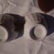 2 old earthenware bowls Hamage North pattern roses diam 15 cm H 8.5 cm