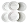 6 asparagus plates in Pillivuyt porcelain