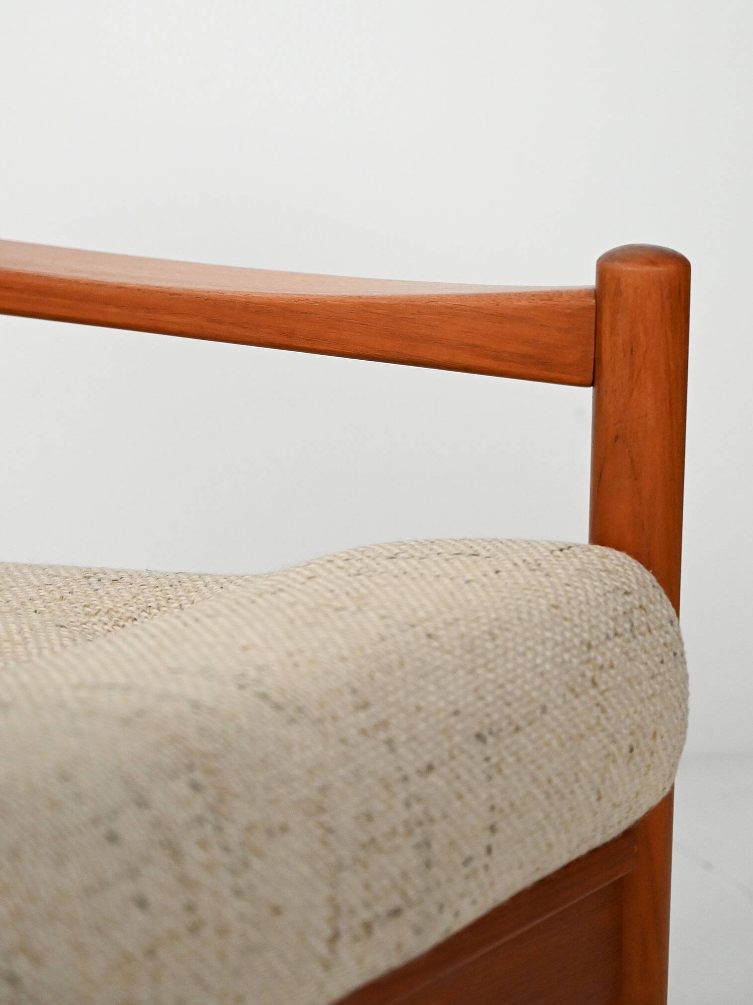 Pair of Danish 1950s teak armchairs