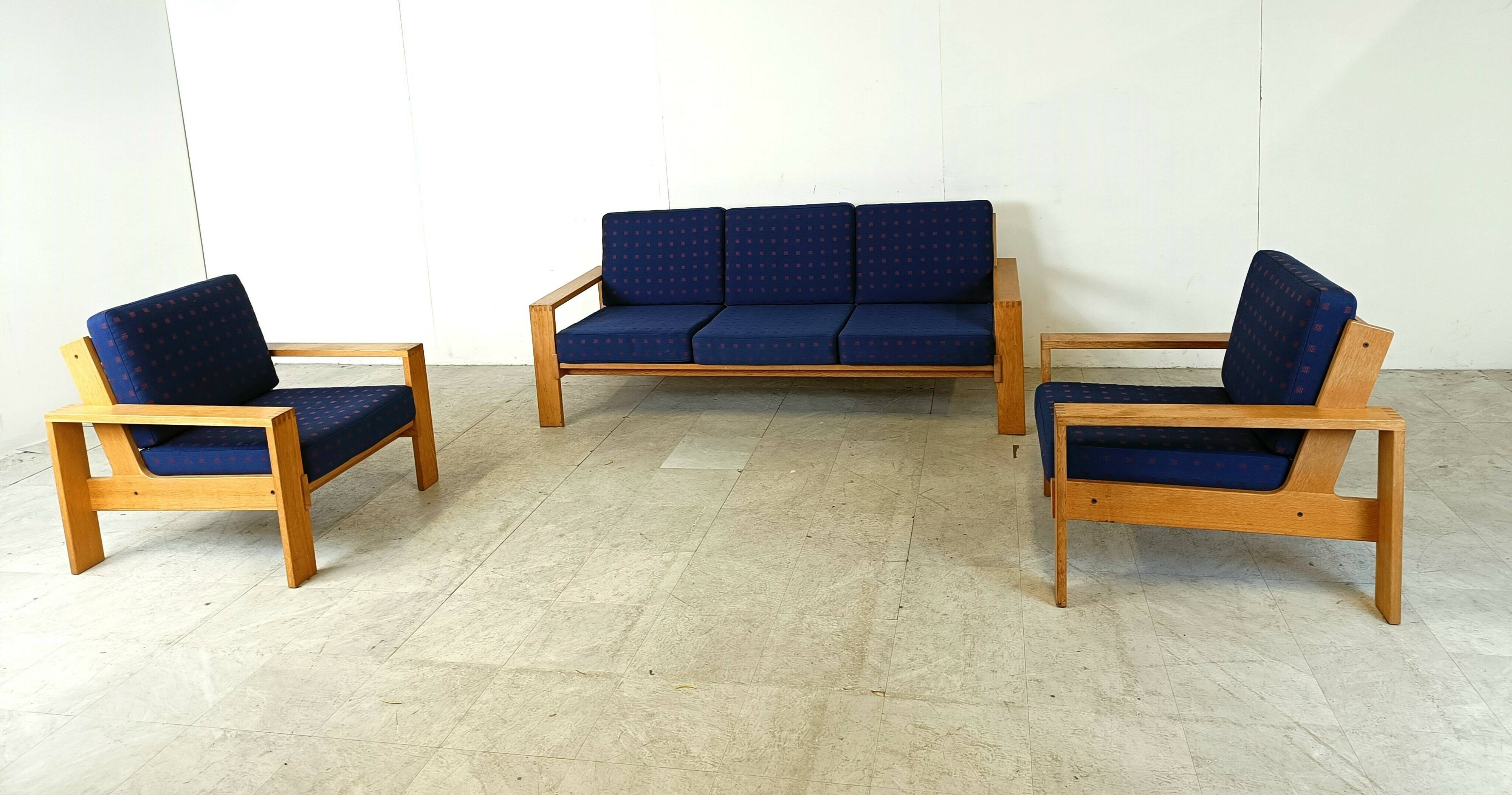 Vintage scandinavian sofa set, 1970s