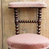 Louis XIII style chair in solid mahogany