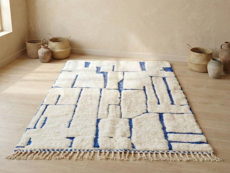 Traditional handmade Berber rug size 2/3 m